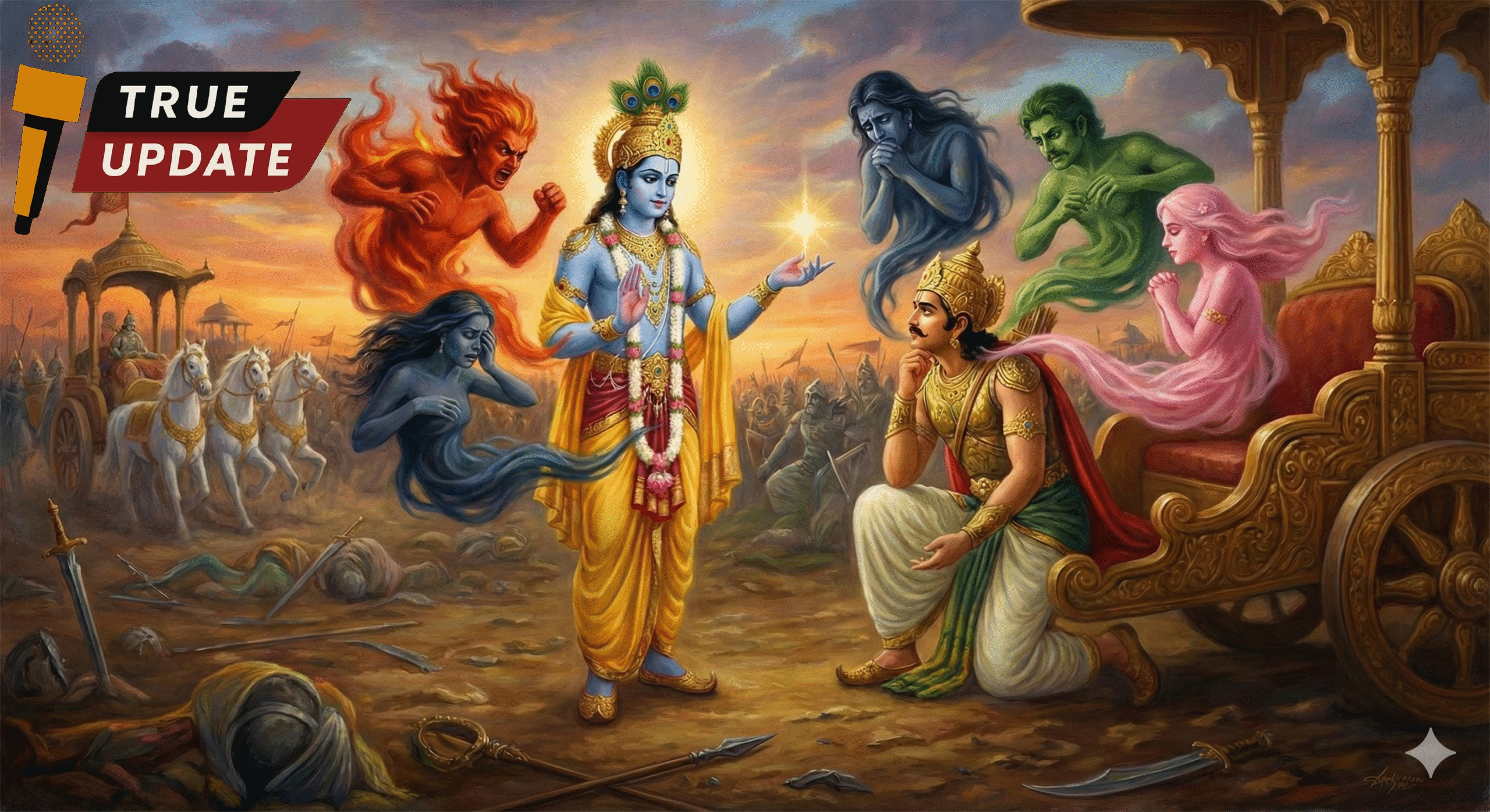 अगर आप हर भावना पर यकीन कर लेंगे, तो हर युद्ध हार जाएंगे – श्रीकृष्ण ने बताया क्यों